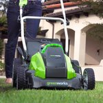 Greenworks tondeuse à gazon sans batterie 40 v g40lm41 41 cm 2504707