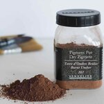 Pigment pour création de peinture - pot 140 g - terre d'ombre brulée