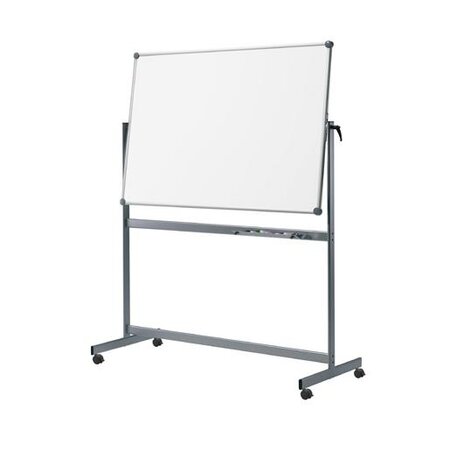 Tableau Blanc Mobile émaillé réversible 100 x 120 cm Gris MAUL