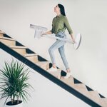 Domo ventilateur sur pied 2 en 1 à télécommande 45 w blanc