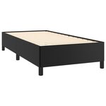 vidaXL Cadre de lit Noir 90x200 cm Similicuir