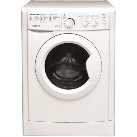 Lave-linge séchant indesit ewdc651251wfrn - lavage 6 kg / séchage 5 kg - 1200 trs/min - blanc