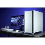 CORSAIR Boîtier PC 4000D- Moyen Tour - Verre trempé - Blanc (CC9011199WW)