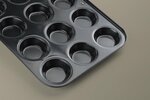 Moule à muffins avec revêtement anti-adhésif - 32 x 24 cm - En acier carbone - Convient aux fours