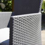 Allibert Chaises de salle à manger de jardin 2 Pièces Iowa Graphite