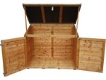 Coffre jardin en bois "Trocadero" - 1200L - 154 x 96 x 125 cm