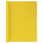 vidaXL Écran de balcon Jaune 120x300 cm PEHD
