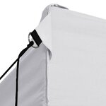 vidaXL Tente de réception pliable avec 4 parois 3x4 m Acier Blanc