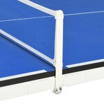 vidaXL Table de ping-pong avec filet 152x76x66 cm Bleu