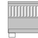 vidaXL Sommier tapissier Gris foncé Tissu 200x200 cm
