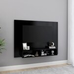 vidaXL Meuble TV mural Noir 120x23 5x90 cm Aggloméré
