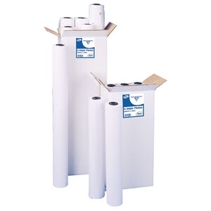 Bobine de papier non couché pour traceur jet d'encre couleur - Format 50 m x 914 mm, 80 g/m² (paquet 6 rouleaux)