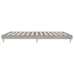 vidaXL Cadre de lit sonoma gris 150x200 cm bois d'ingénierie