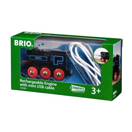 Brio World Locomotive Rechargeable - Accessoire lumineux Circuit de train en bois - Ravensburger - Mixte des 3 ans - 33599