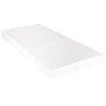 vidaXL Lit avec matelas Noir Velours 90 x 200 cm