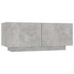 vidaXL Meuble TV Gris béton 100x35x40 cm Aggloméré