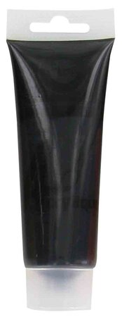 Peinture acrylique mate noir tube 75 ml