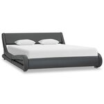 vidaXL Cadre de lit Gris Similicuir 120x200 cm