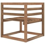vidaXL Canapé palette de jardin 3 places et coussins vert vif Pinède