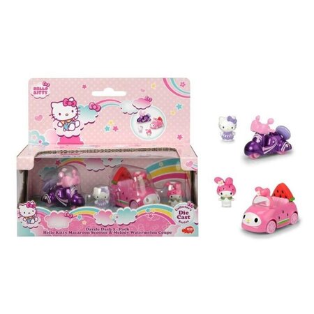 Hello kitty coffret scooter et voiture + 2 figurines