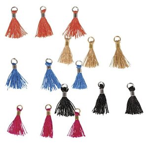 Kit de Mini-pompons avec œillet 15 mm