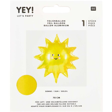 Ballon aluminium soleil