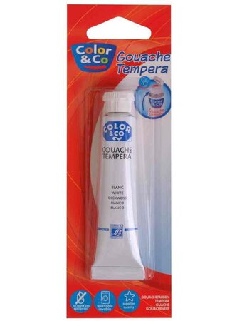 Tube 20 ml Gouache Blanc opaque LEFRANC BOURGEOIS