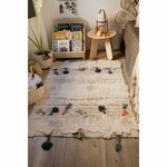 Tapis d'activités enfant - texturé beige - 120 x 160 cm