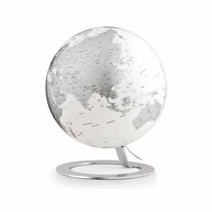 Globe terrestre lumineux Iglobe Ø 25 cm - Chrome