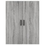 vidaXL Buffet haut Sonoma gris 69 5x34x180 cm Bois d'ingénierie
