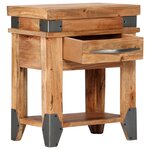 vidaXL Table de chevet 40 x 30 x 51 cm Bois d'acacia massif