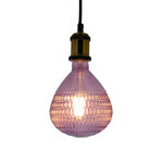 Ampoule led déco ballon rose  culot e27  4w cons.  300 lumens  lumière blanc chaud