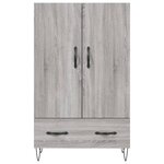 vidaXL Buffet haut sonoma gris 69 5x31x115 cm bois d'ingénierie