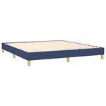 vidaXL Sommier tapissier avec matelas et LED Bleu 180x200 cm Tissu