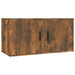 vidaXL Ensemble de meubles TV 2 Pièces Chêne fumé Bois d'ingénierie
