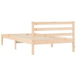 vidaXL Cadre de lit 90x190 cm bois de pin massif