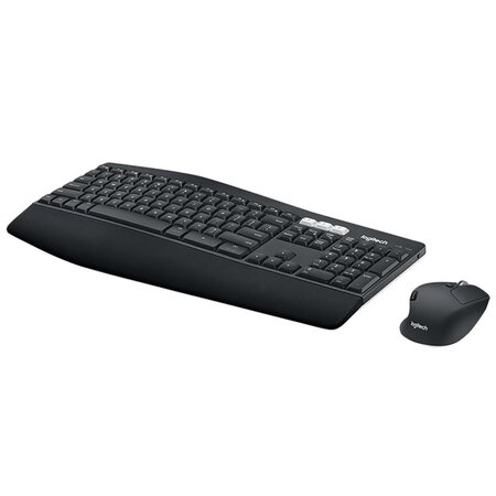 Kit souris et clavier sans fil combi pack bureau usb us international noir