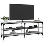 vidaXL Meuble TV sonoma gris 140x30x50 cm bois d'ingénierie