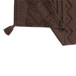 Tapis coton lavable Tribu sol marron - 170 x 240 cm