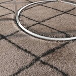 vidaXL Tapis shaggy à poils longs Beige et anthracite 160x230 cm