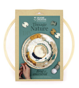 Kit Métier à Tisser Rond Nature 30 x 30 5 x 5 cm