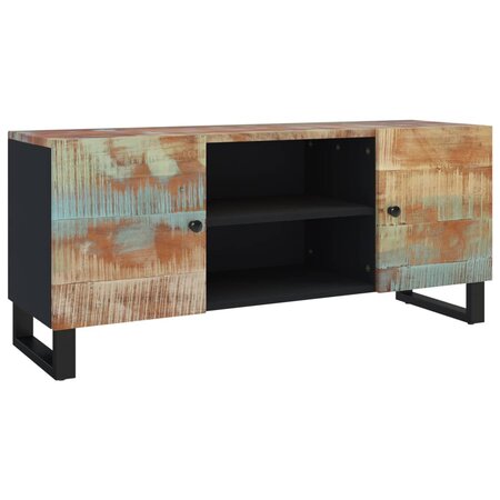 vidaXL Meuble TV 105x33x46 cm Bois massif de récupération