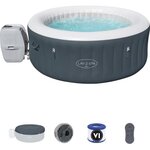 Bestway spa gonflable - lay-z-spa bali - 2 / 4 places - ronde - diametre 180 x 66 cm  120 jets d'air