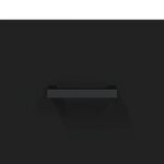 vidaXL Buffet haut Noir 34 5x34x180 cm Bois d'ingénierie