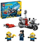 Lego 75549 minions course-poursuite en moto jouet comprenant les figurines des minions gru  bob et stuart