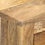 vidaXL Table de chevet 65 x 35 x 60 cm Bois de manguier massif