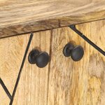 vidaXL Buffet 118x30x75 cm Bois de manguier massif