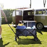 Campart travel chariot pliable st. Tropez bleu 90 5x48x55 5 cm