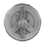 PEACE SYMBOL DRAGON AND EAGLE 3 onces argent monnaie 15000 Francs Chad 2022