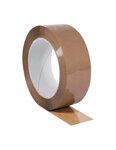 (lot  24 rouleaux) ruban adhésif polypropylène standard hot melt havane 75mmx100m